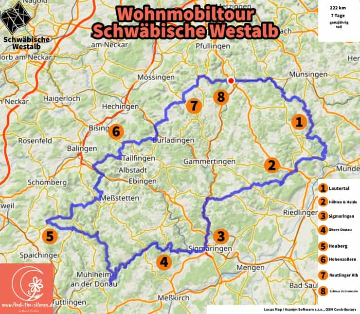 Wohnmobiltour Schwäbische Westalb
