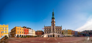 Zamosc Marktplatz am Morgen