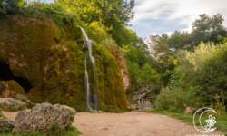 Der Dreimühlenwasserfall im Panorama Der Dreimühlenwasserfall im Panorama