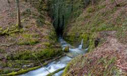 Das Goldloch am Ende der Schwarze Lauterschlucht Das Goldloch am Ende der Schwarze Lauterschlucht