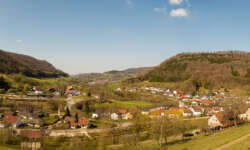 Blick über das Lautertal vom Albbuch Blick über das Lautertal vom Albbuch