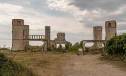 Die Rückseite des Herrenhauses Die Rückseite des Herrenhauses