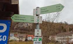 Perfekte Ausschilderung des Seeburgsteigs Perfekte Ausschilderung des Seeburgsteigs