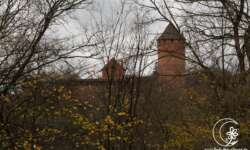 Erster Blick auf die Burg Erster Blick auf die Burg