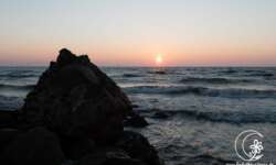 Das Kap Kolka - Stein am Wasser Das Kap Kolka - Stein am Wasser