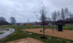 Der Park hinter dem Stellplatz