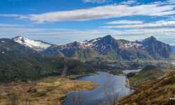 Blick vom Hang des Tjeldbergtinden Blick vom Hang des Tjeldbergtinden