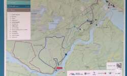 Karte Wanderwege um Storforsen Karte Wanderwege um Storforsen