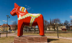 Das Dala-Pferd in Mora Das Dala-Pferd in Mora