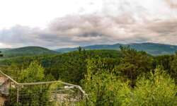 Fernblick von der goldenen Aussicht Fernblick von der goldenen Aussicht