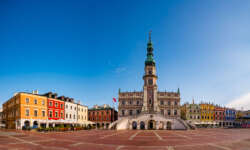 Zamosc Marktplatz am Morgen Zamosc Marktplatz am Morgen