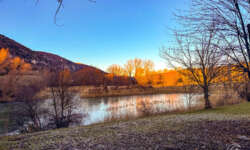 Der kleine See am Stellplatz Der kleine See am Stellplatz