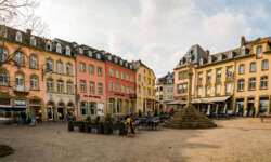 Bunte Häuserreihen in Echternach Bunte Häuserreihen in Echternach
