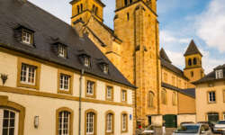 Erster Blick auf die Klosterkirche Erster Blick auf die Klosterkirche