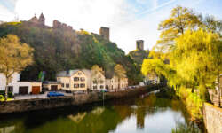Erster Blick auf die Burg Erster Blick auf die Burg