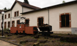 Vor dem Bergwerkmuseum Vor dem Bergwerkmuseum