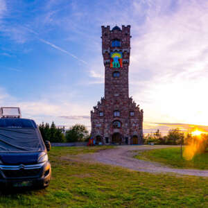 Camping m Sonnenuntergang Camping m Sonnenuntergang