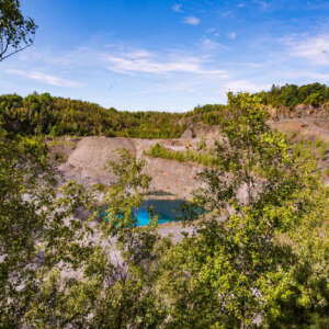 Blick in den Schiefersteinbruch Blick in den Schiefersteinbruch